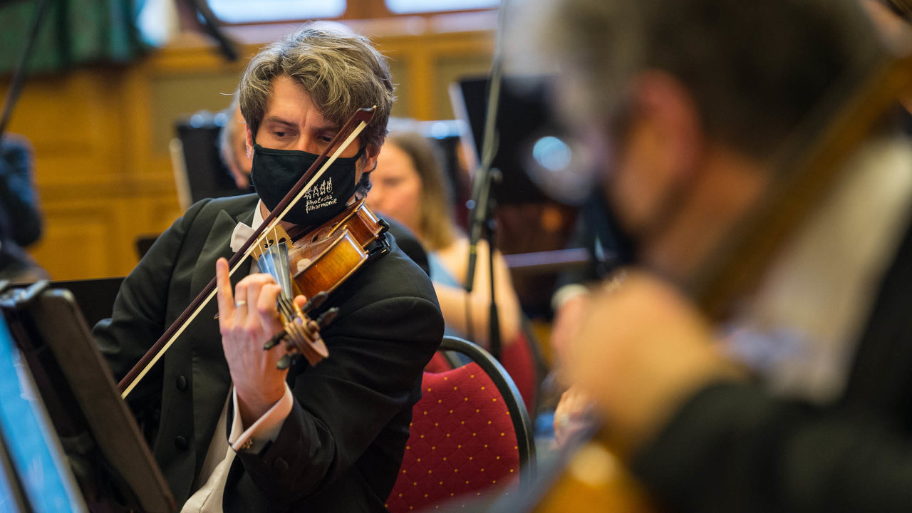 Jihoesk filharmonie natoila 21. ledna 2021 v eskch Budjovicch jeden z koncert