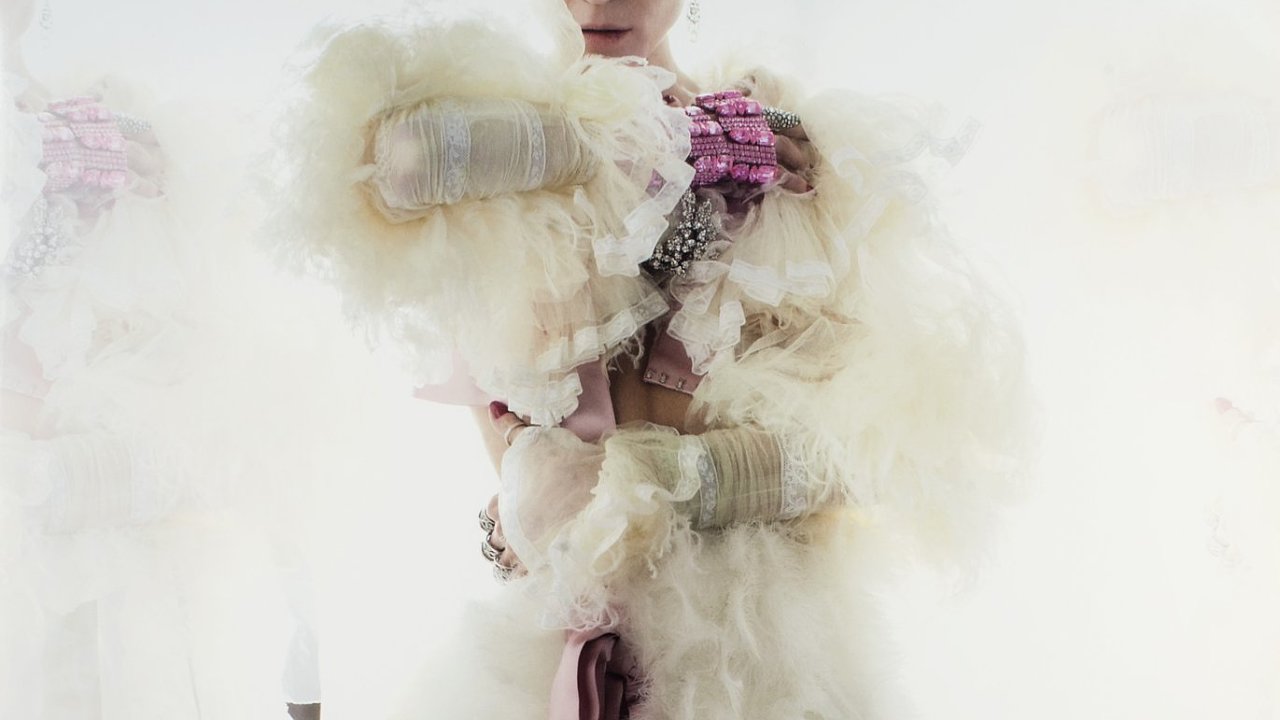 Daphne Guinness na fotografii pro britský magazín Vogue