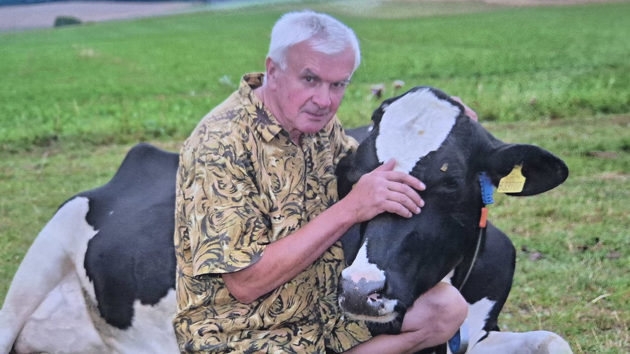Zakladatel rodinn� farmy Vladim�r Han�l.
