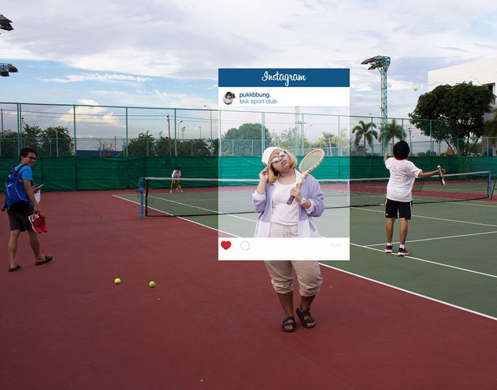 Instagramová realita Hraje dívka opravdu tenis? Kurty se zdají být ve skutečnosti obsazené...