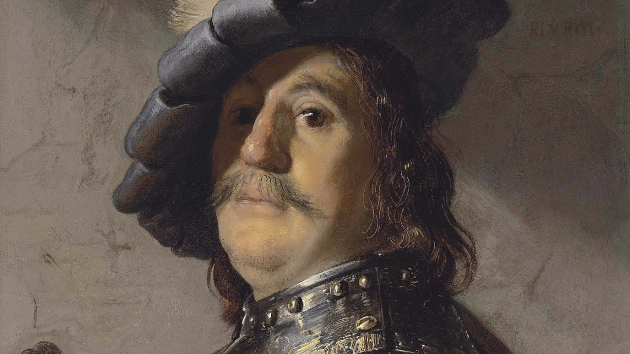 Rembrandt van Rijn: Poprs mue s nkrnkem a baretem s pry