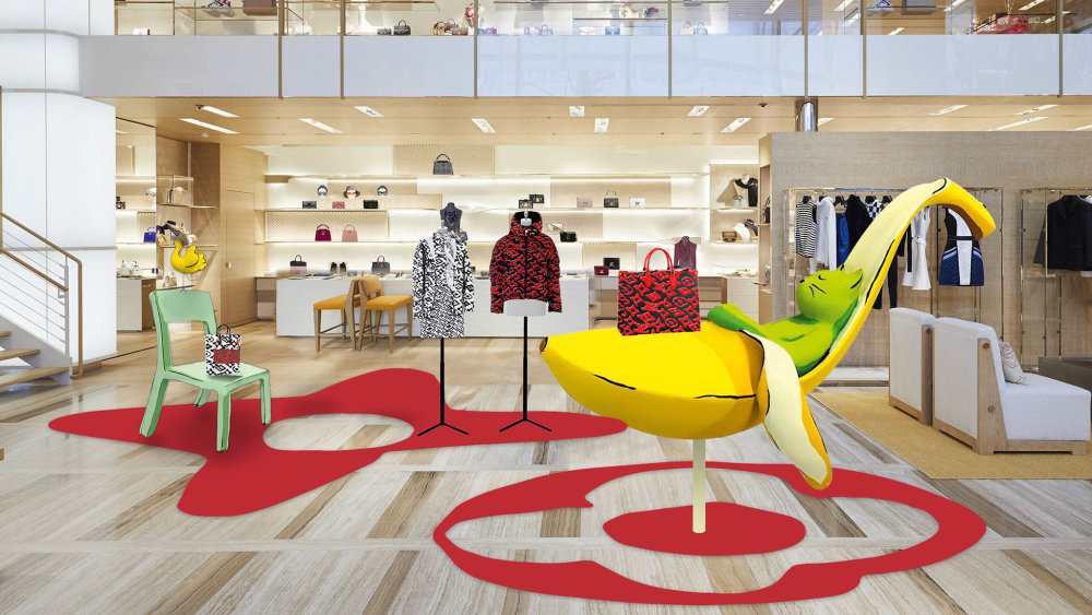 Nová kolekce, kterou známý konceptuální umělec pro Louis Vuitton navrhl, je plná barev a optimismu.
