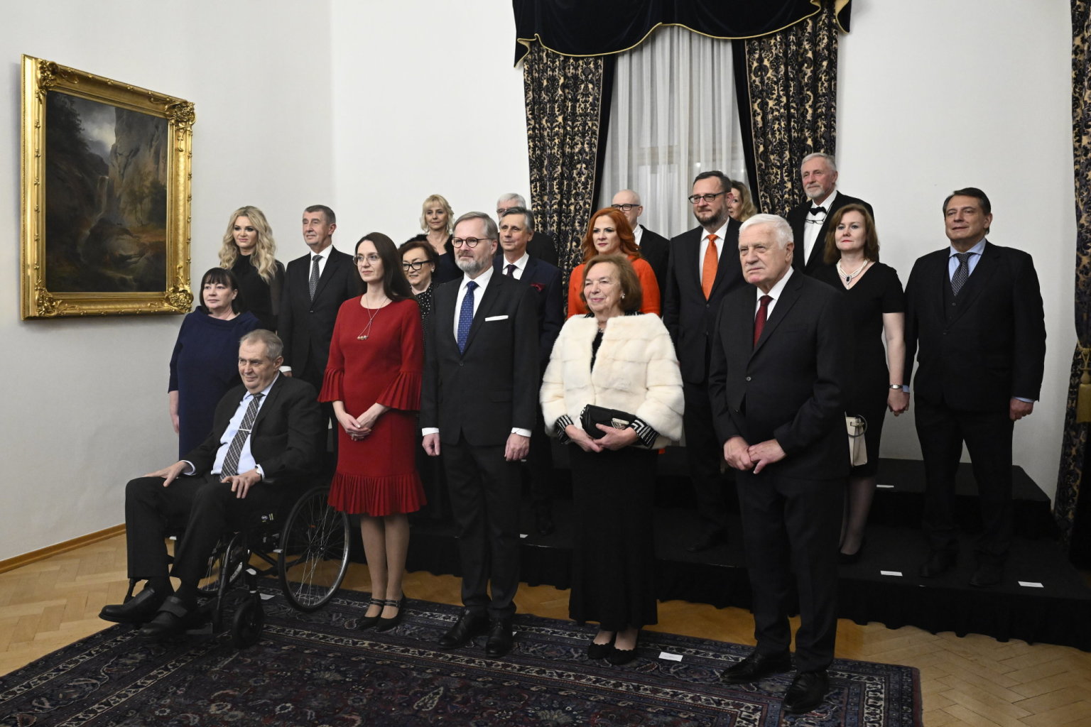 Setkání èeských premiérù od roku 1993, 2. ledna 2023, Kramáøova vila, Praha.