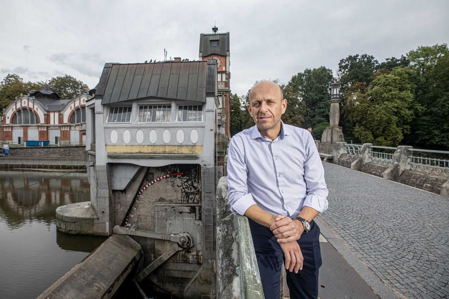 Miloň Vojnar, malá vodní elektrárna Hučák (Foto: HN - Honza Mudra) Miloň Vojnar, malá vodní elektrárna Hučák