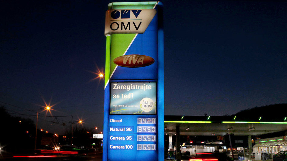 Benzinov pumpa OMV, ilustran foto