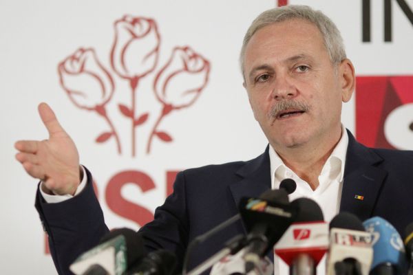 Liviu Dragnea, &scaron;&eacute;f rumunsk&eacute; Soci&aacute;ln�demokratick&eacute; strany (PSD).