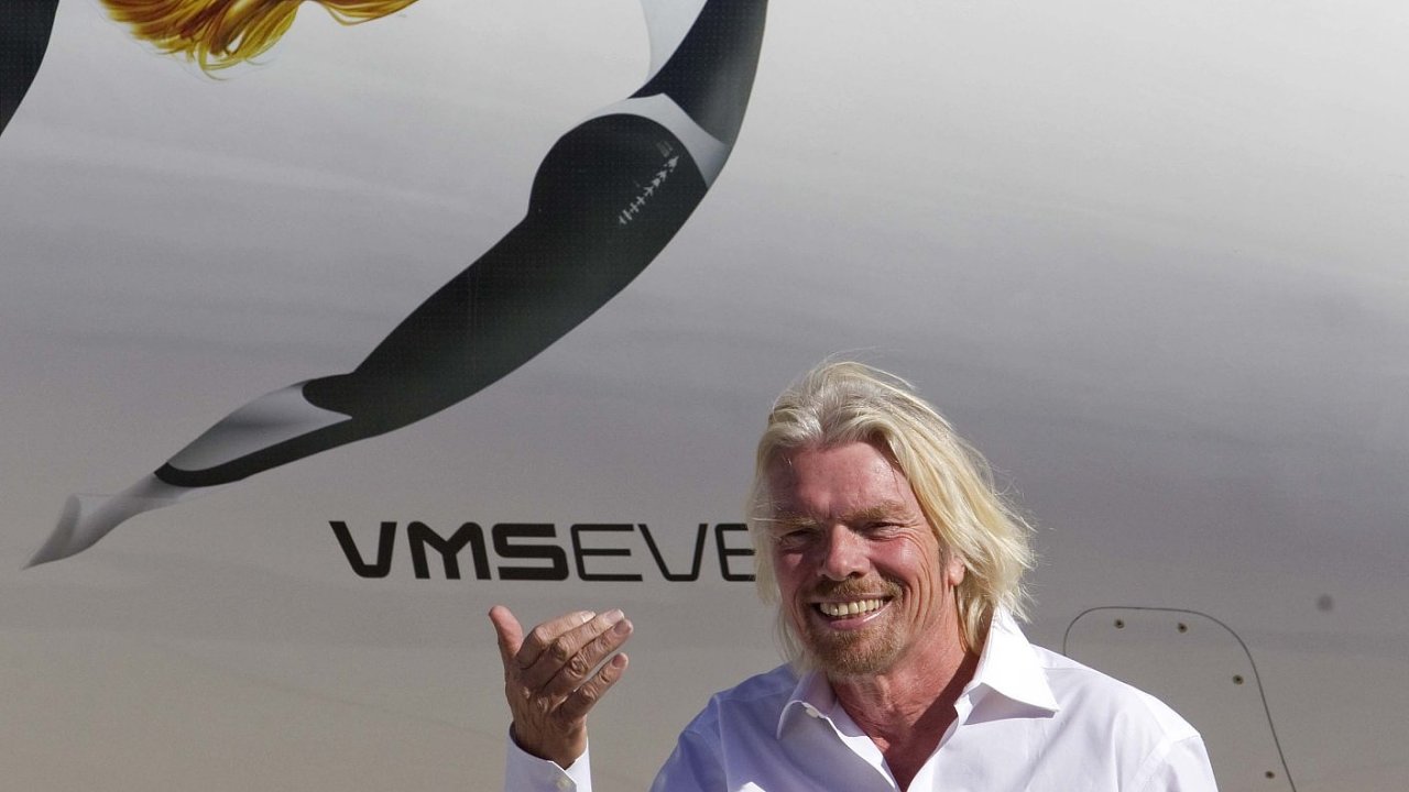 Majitel Virgin Atlantic Sir Richard Branson.