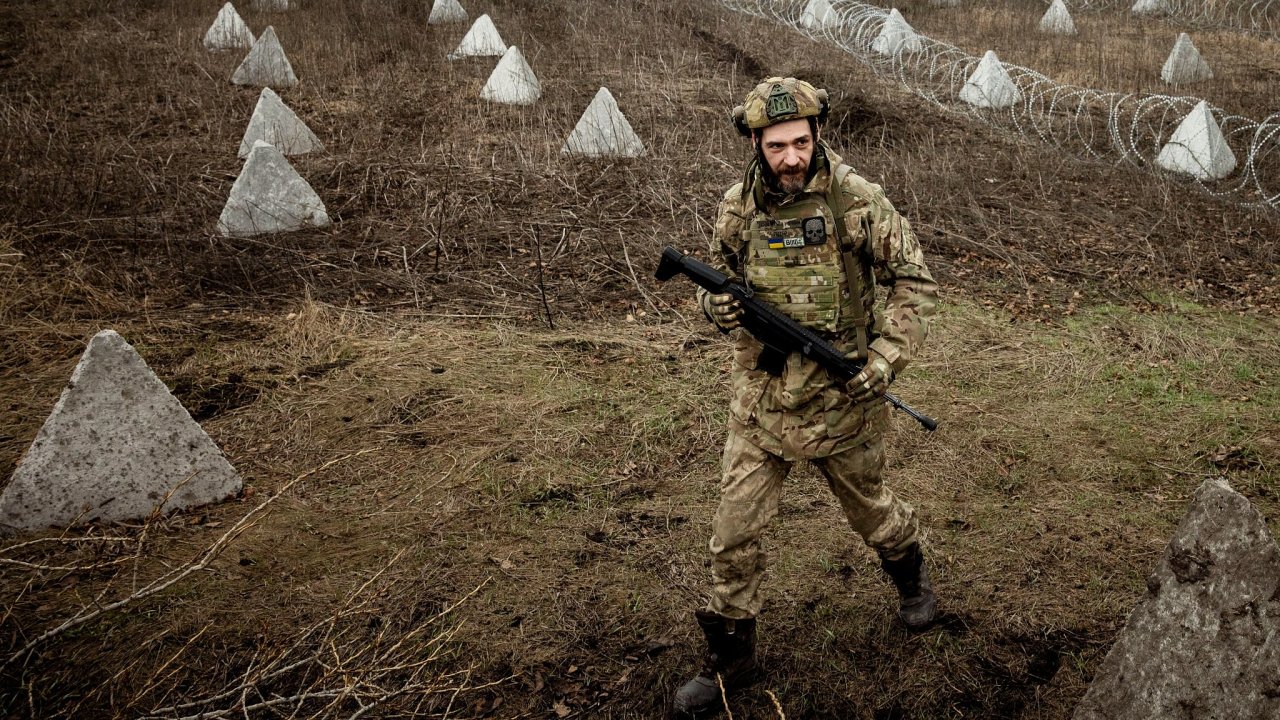 Ukrajina, vlka, vojk, Kupjansk, obrann linie, dra zuby