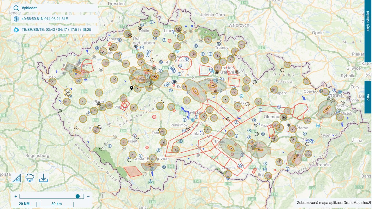 Nov pravidla pro ltn s dronem pila s novou aplikac