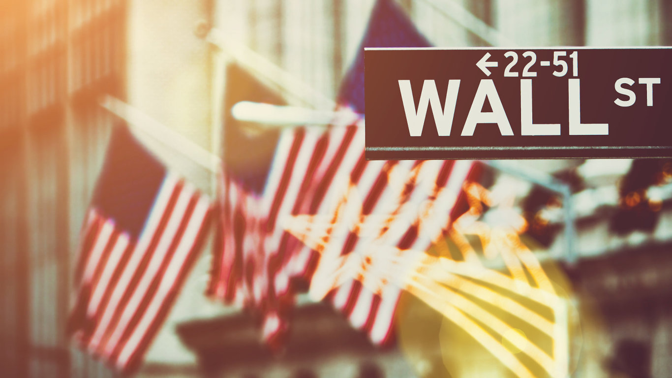 USA Amerika Americk vlajka ekonomika Wallstreet Wall Street