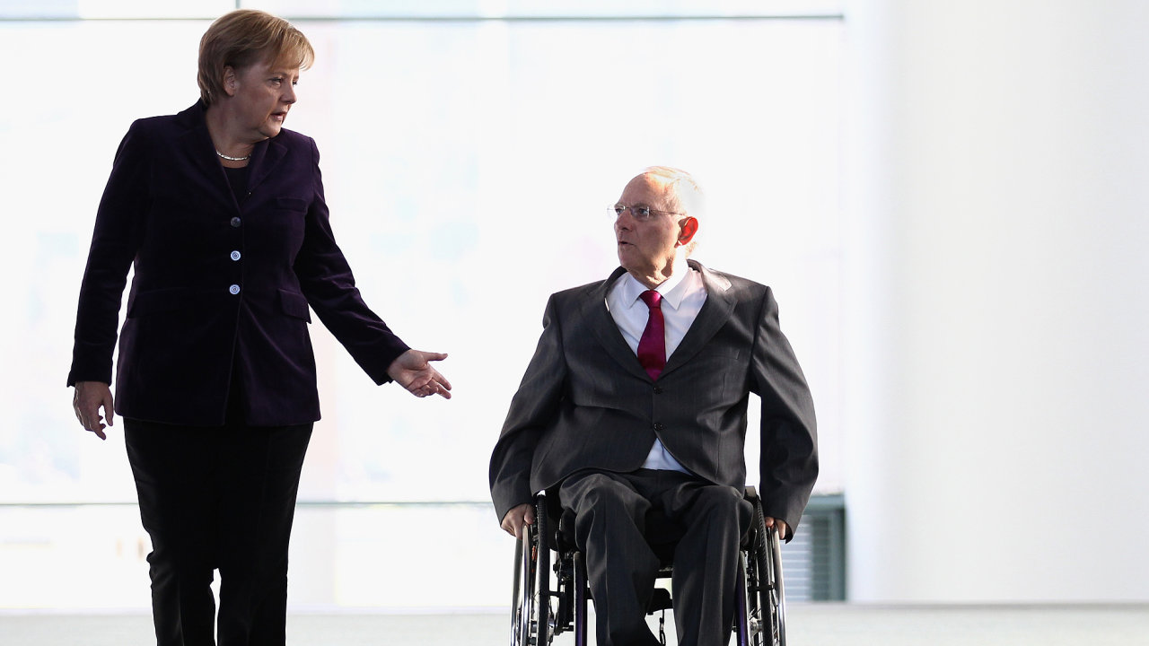 Angela Merkelov a Wolfgang Schuble