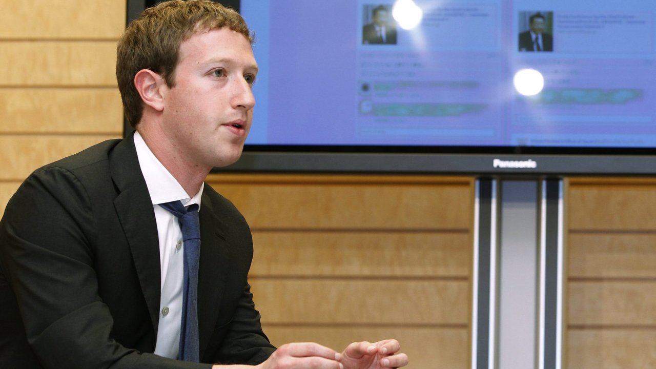 Šéf a zakladatel Facebooku Mark Zuckerberg.