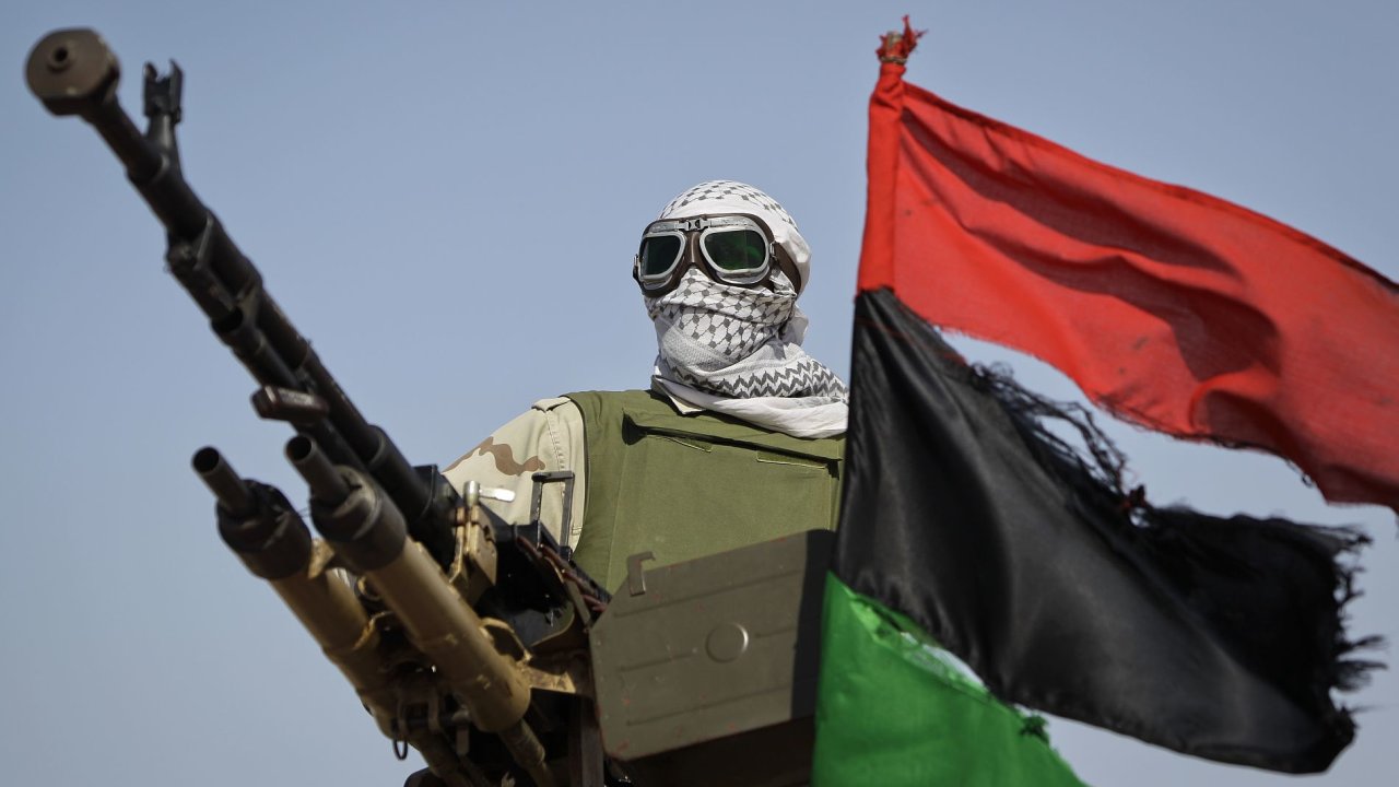 Povstalec v libyjskm Adadabjah