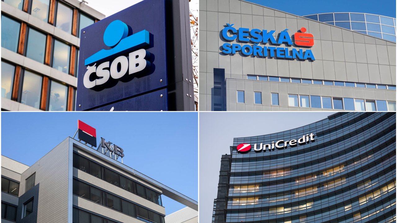 Ètveøice nejvìtších tuzemských bank – ÈSOB, Èeská spoøitelna, Komerèní banka a UniCredit Bank.