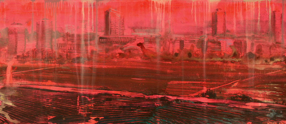 616, akryl, sololit, 190 × 80 cm, 2016 616, akryl, sololit, 190 × 80 cm, 2016