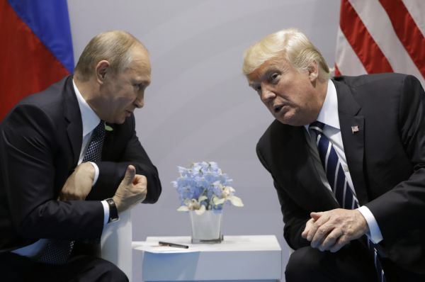 Vladimir Putin a Donald Trump na summitu G20.