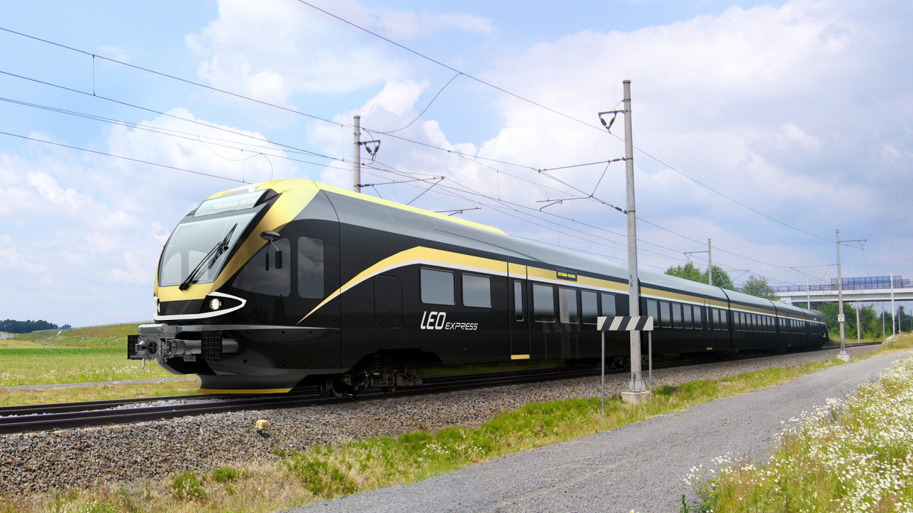 Grafick design vlak Leo Express