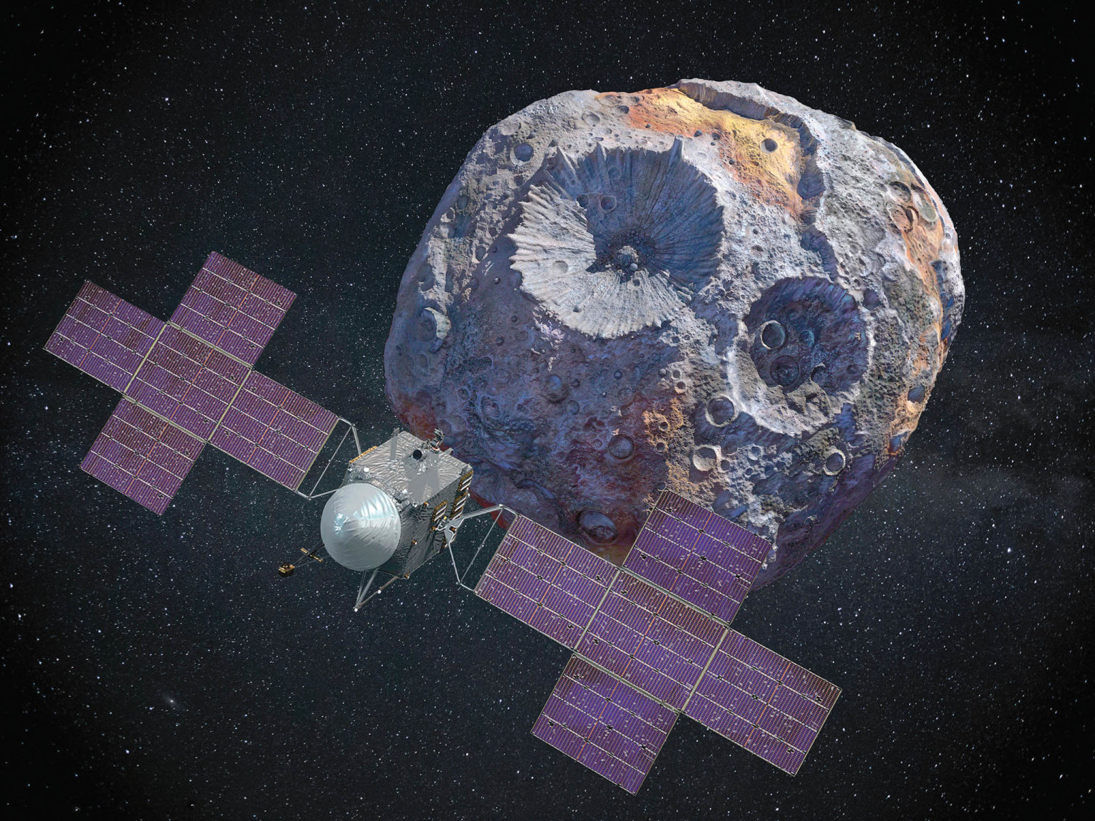 Asteroid o prùmìru 1,6 kilometru mùže obsahovat dvì miliardy tun rud. Problémem zùstává doprava získaných kovù na Zemi.