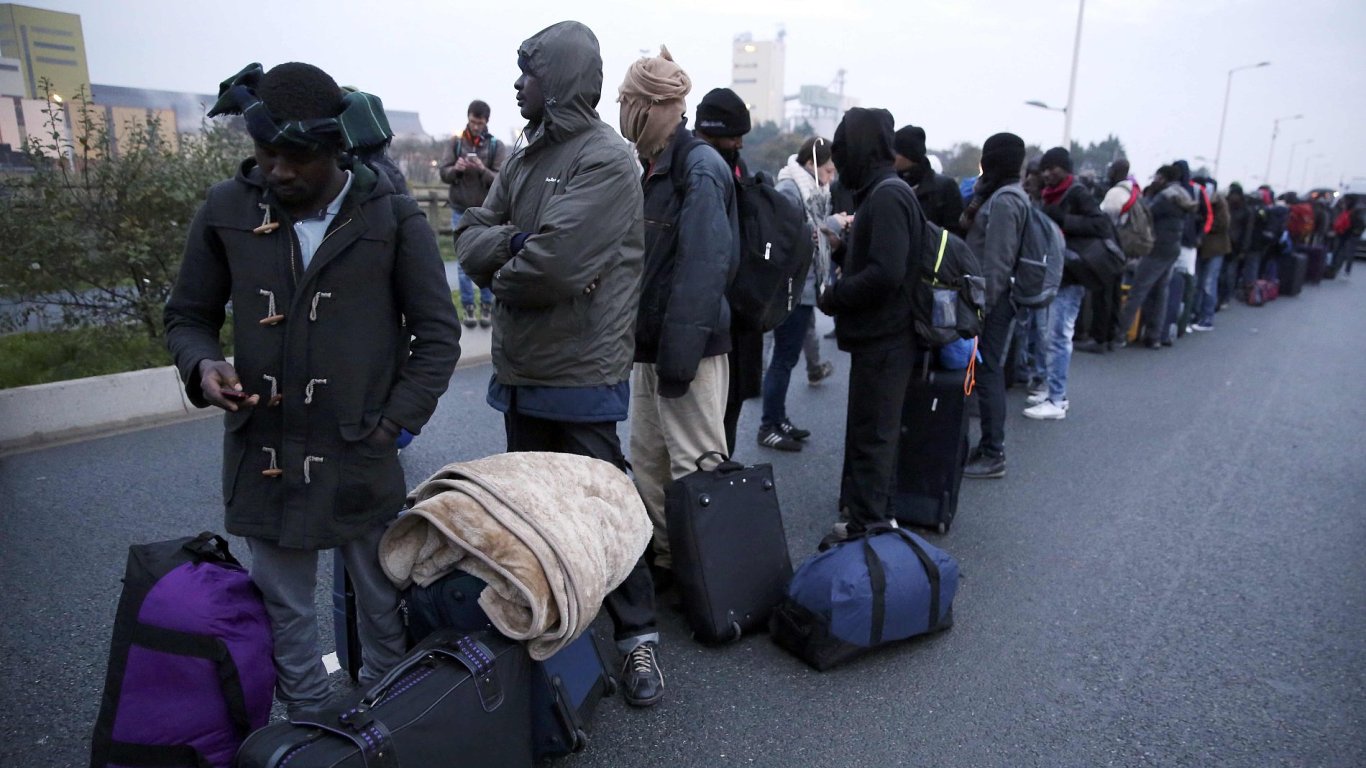 Vyklzen tbora v Calais