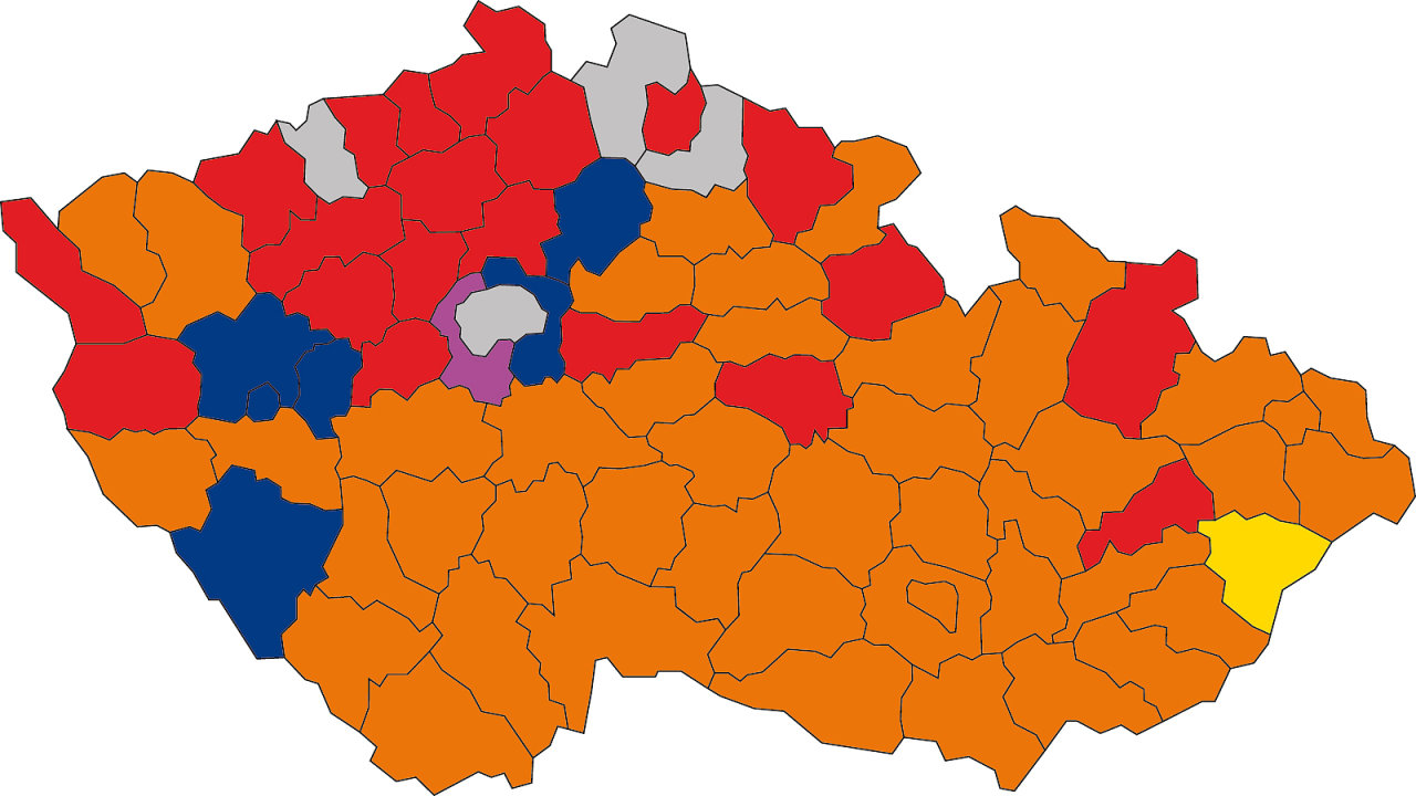 Vsledky krajskch voleb podle vtznch stran v okresech