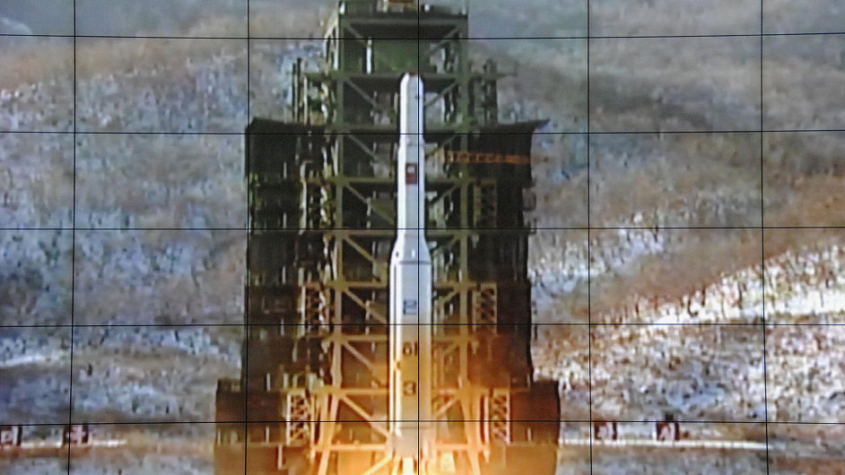 Start severokorejské rakety - ilustraèní foto