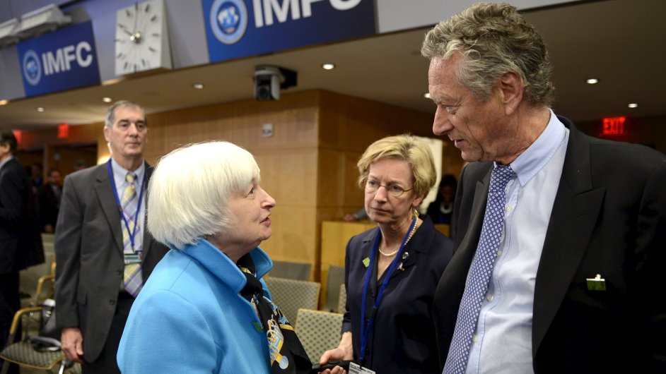 Olivier Blanchard odchz z pozice hlavnho ekonoma MMF. Na snmku je s fkou americkho Fedu Janet Yellenovou.
