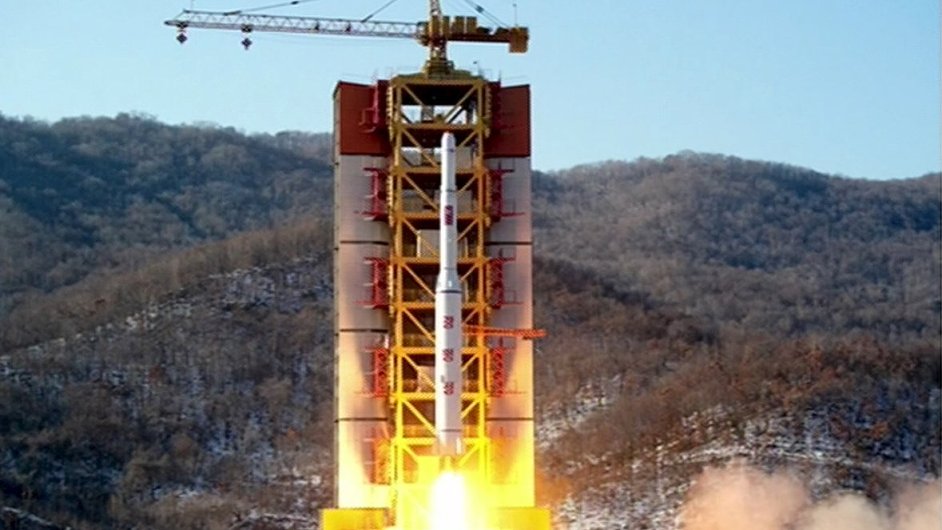 Start severokorejsk rakety dlouhho dosahu