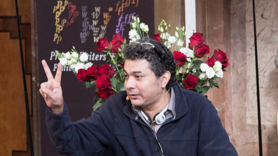 Egyptsk bsnk Mohamed Metwalli na Festivalu spisovatel vystoupil v nedli odpoledne.