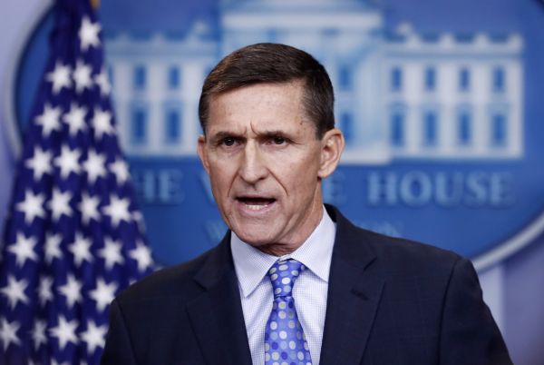 B&yacute;val&yacute; bezpe�nostn&iacute; poradce B&iacute;l&eacute;ho domu Michael Flynn.