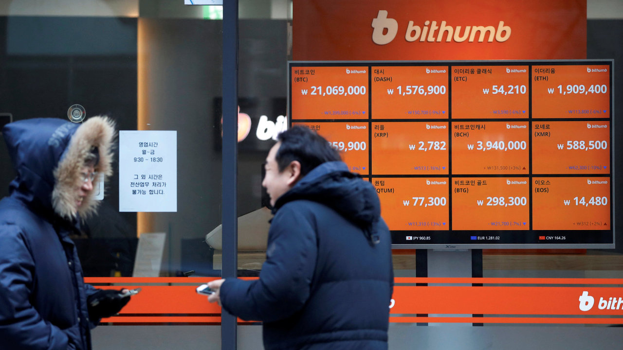 Bitcoin, kryptomny, Korea