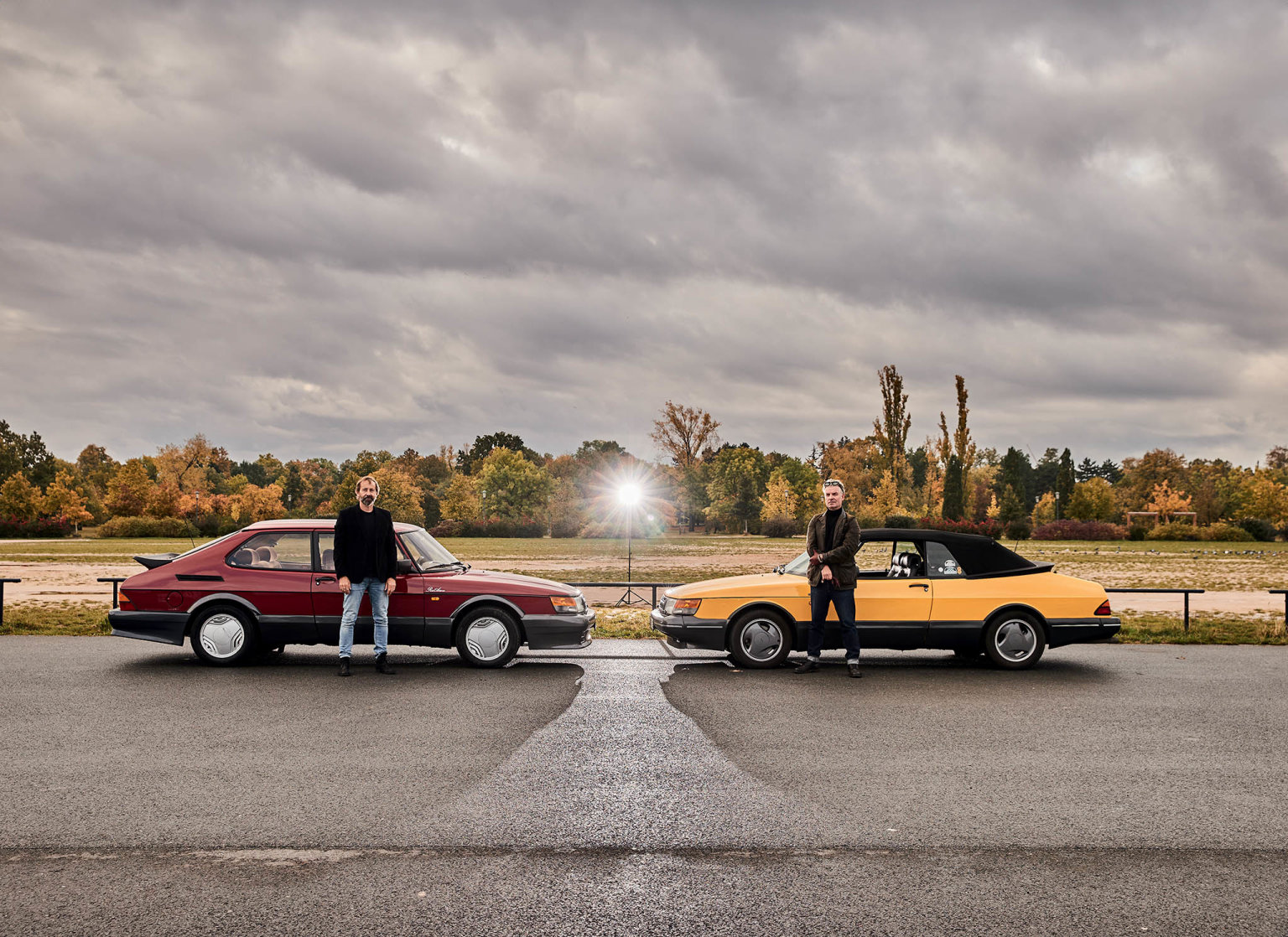 Zdenk Kapar (vlevo): Saab 900 Red Arrow a Michal Fronk: Saab 900 Turbo Monte Carlo
