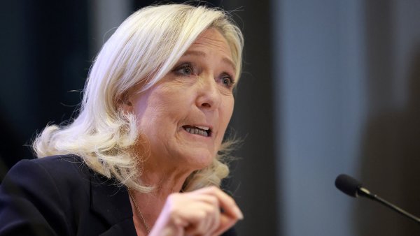 Marine Le Pen holds press conference in Brussels ahead of EU summit