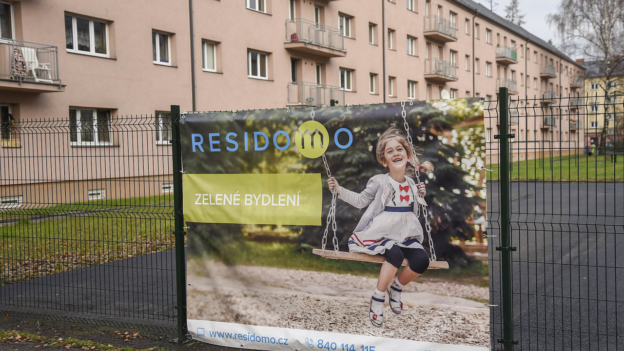 V roce 2017 nechal provozovatel njemnho bydlen Residomo obehnat sv byty plotem - Ilustran foto.