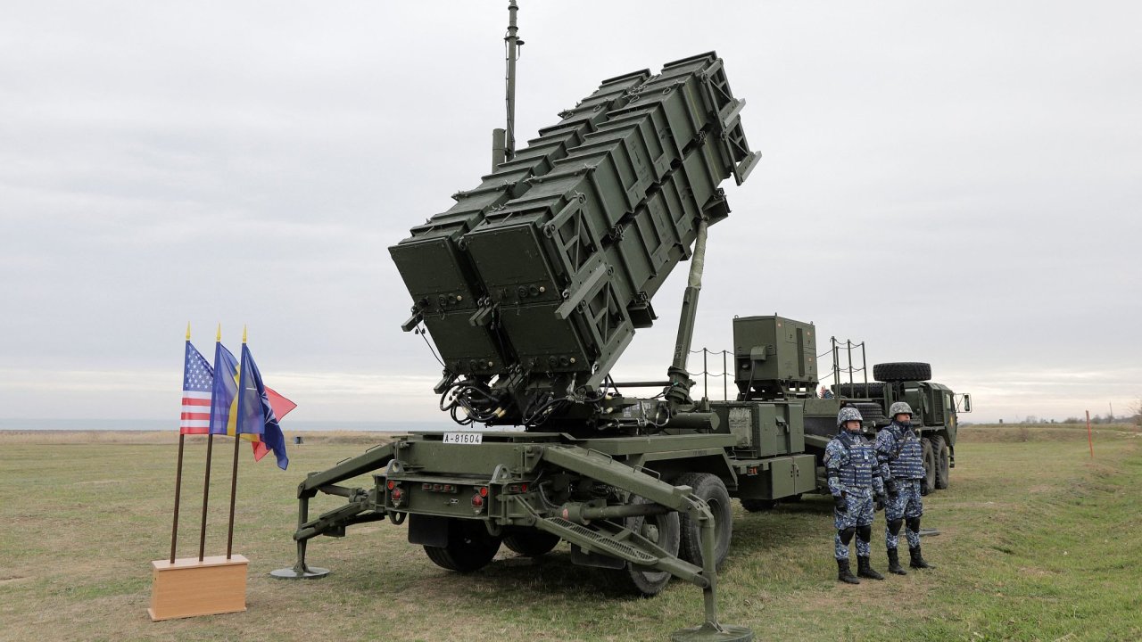 Raketov systm Patriot bhem loskho cvien v Rumunsku.