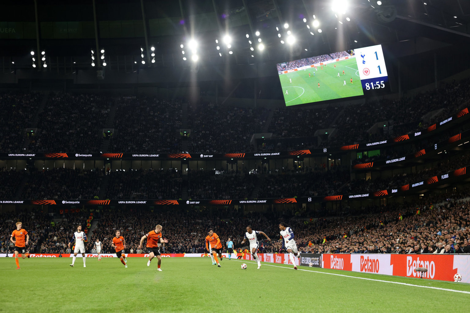 Tottenham Hotspur vs Eintracht Frankfurt UEFA Europa League 202425 Quarter Final First Leg