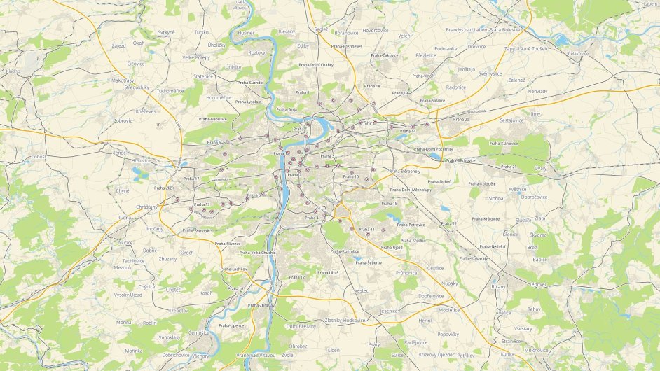 2GIS, mapov podklady Prahy