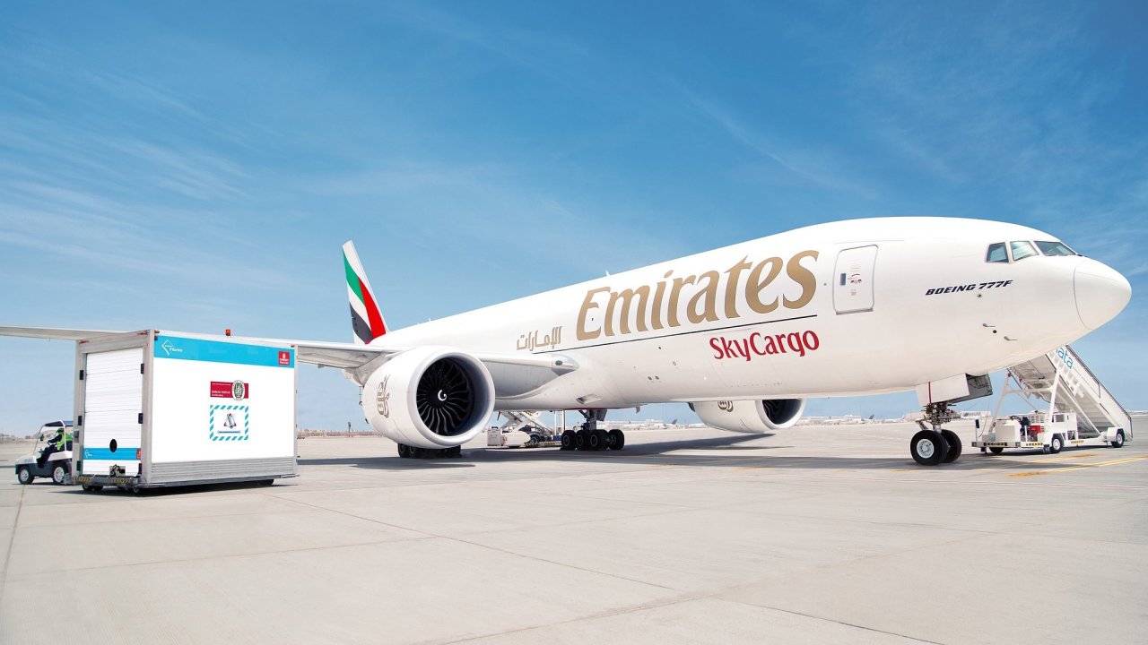 Letadlo Emirates SkyCargo.