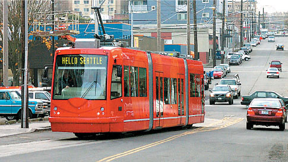 Tramvaj firmy Inekon v americkm Seattlu