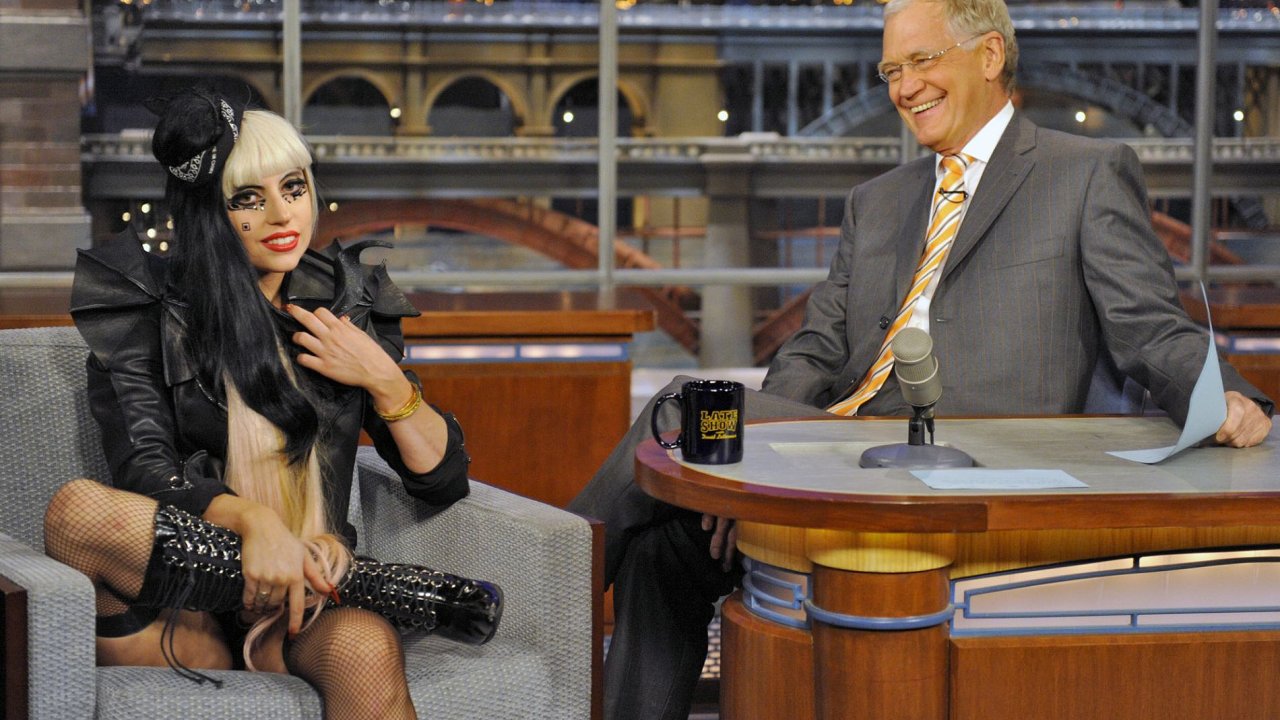 Show Davida Lettermana - host Lady Gaga