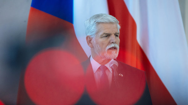 Prezident Petr Pavel během návštěvy polského prezidenta na Pražském hradě
