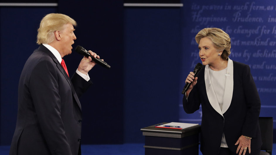Druh prezidentsk debata v USA mezi Hillary Clintonovou a Donaldem Trumpem.