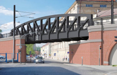 Dnešní most v ulici Prvního pluku stavbaři vymění za zcela nový s obloukovou konstrukcí.