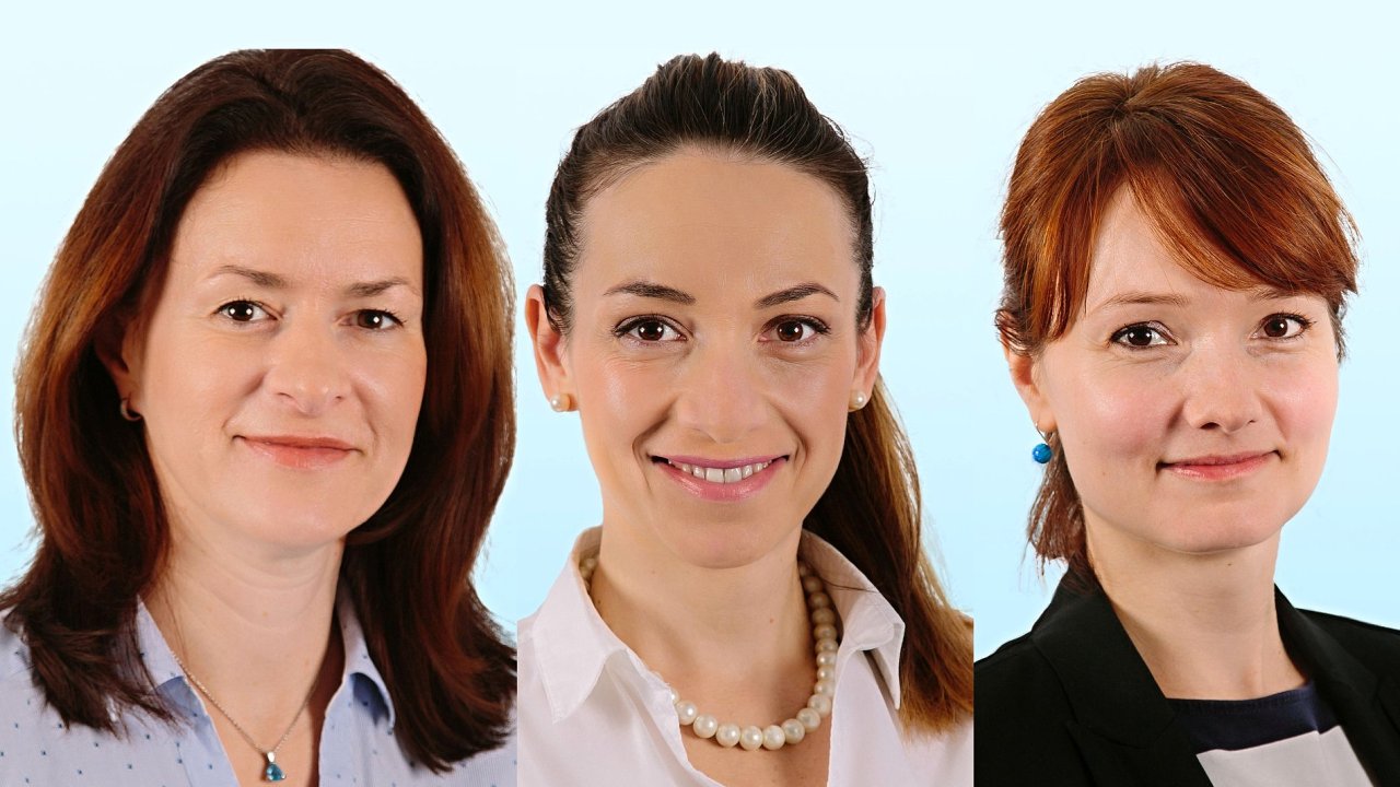 Jana Vlkov, Lucie Vesel a Michaela Kikavov, esk tm specializovan na kancelsk nemovitosti Colliers International