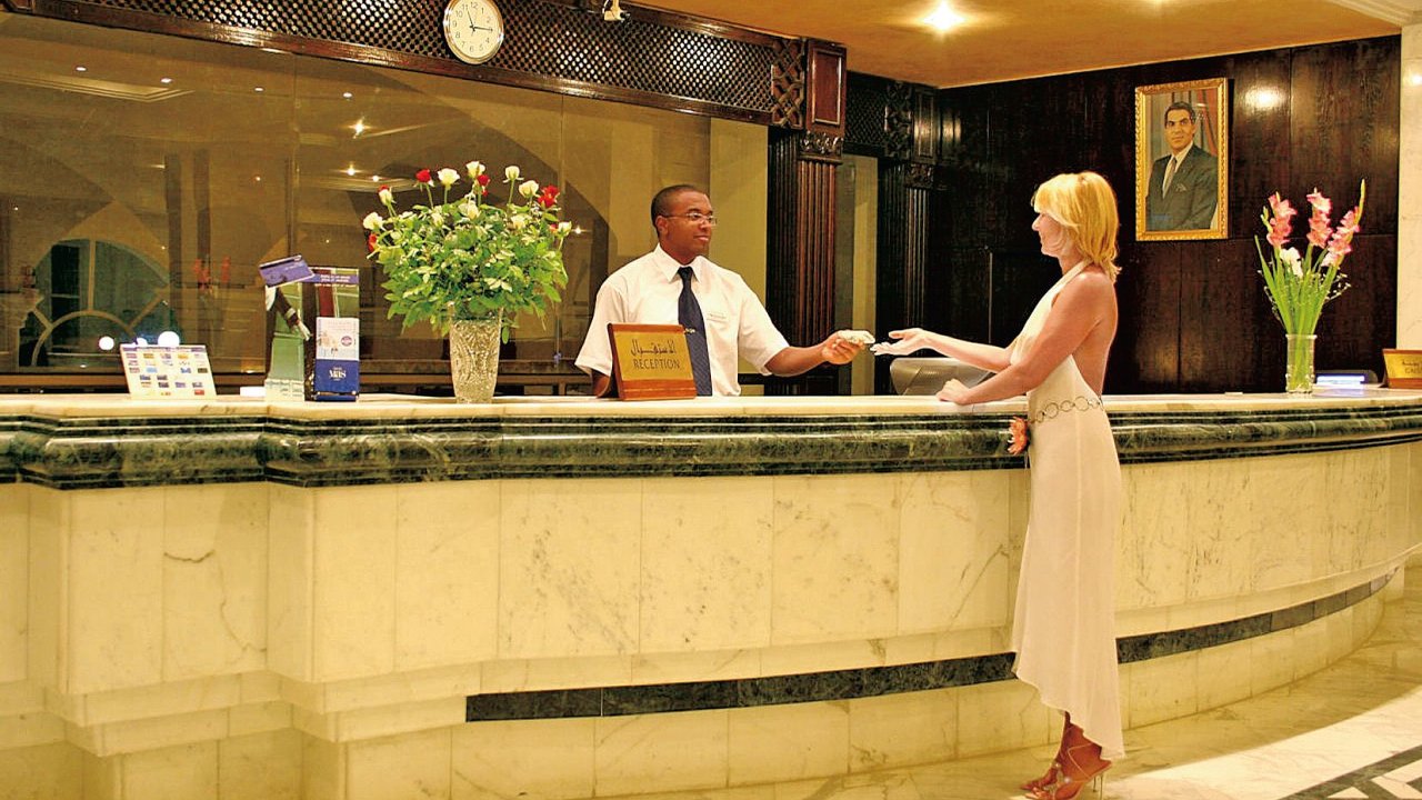 Hotelov recepce - ilustran foto