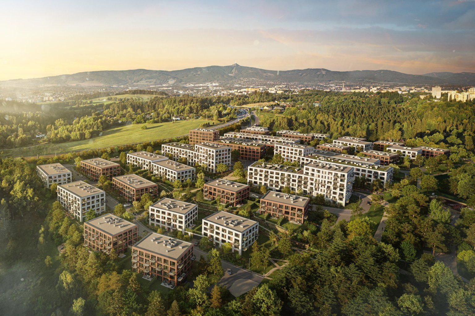 Vizualizace Nová Kunratická, Liberec (Foto: Tisková zpráva) Vizualizace Nová Kunratická, Liberec