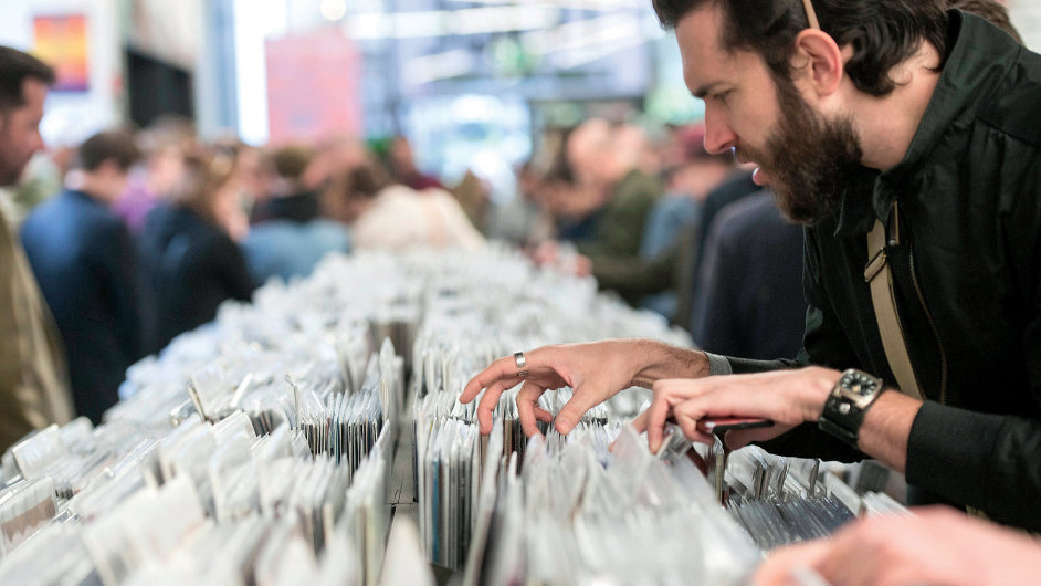 Shutterstock (4681914m)Customers crowd the vinyl section of Rough Trade RecordsRecord Store Day at Rough Trade Records