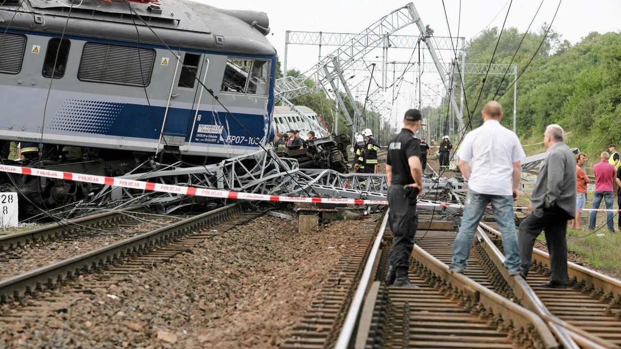 Nehoda vlaku v Polsku