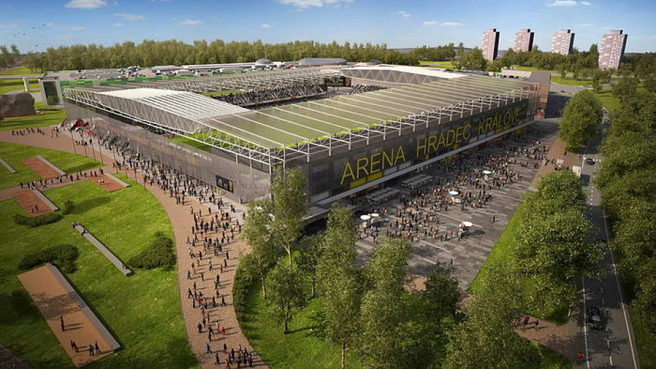 Projekt novho stadionu FC Hradec Krlov