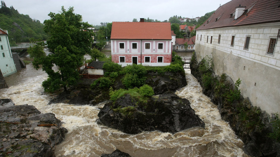 Povodn v eskm Krumlov