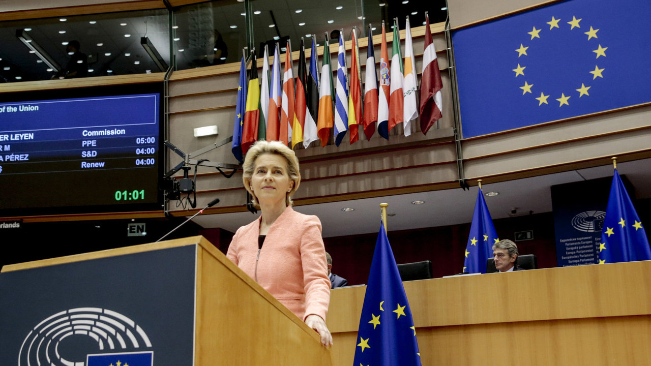 Pedsedkyn Evropsk komise Ursula von der Leyenov.